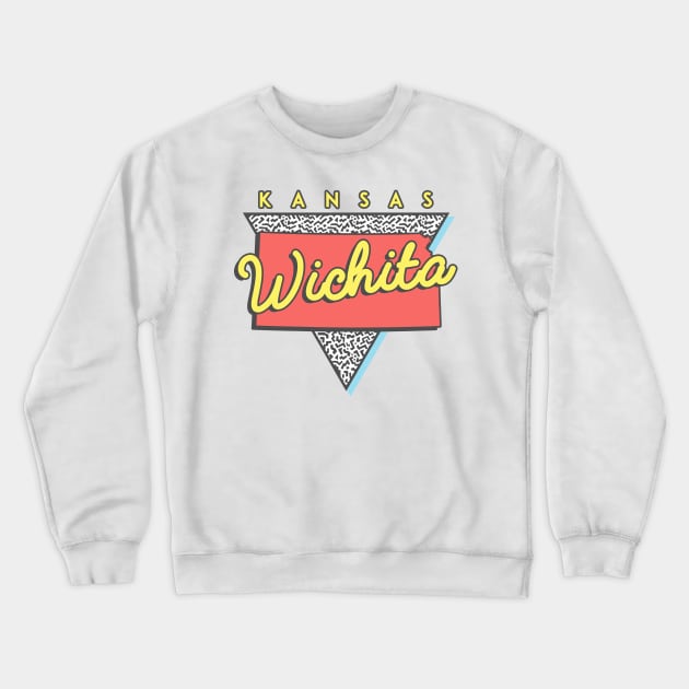 Wichita Kansas Triangle Crewneck Sweatshirt by manifest